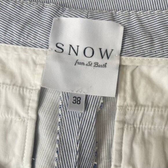 Snow from St. Barth Women's Suit Blue & White Stripes Pants & Jacket Size 36/38 - Picture 15 of 15